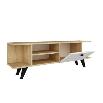 Mueble TV İdil Roble Blanco - 475OLV1105