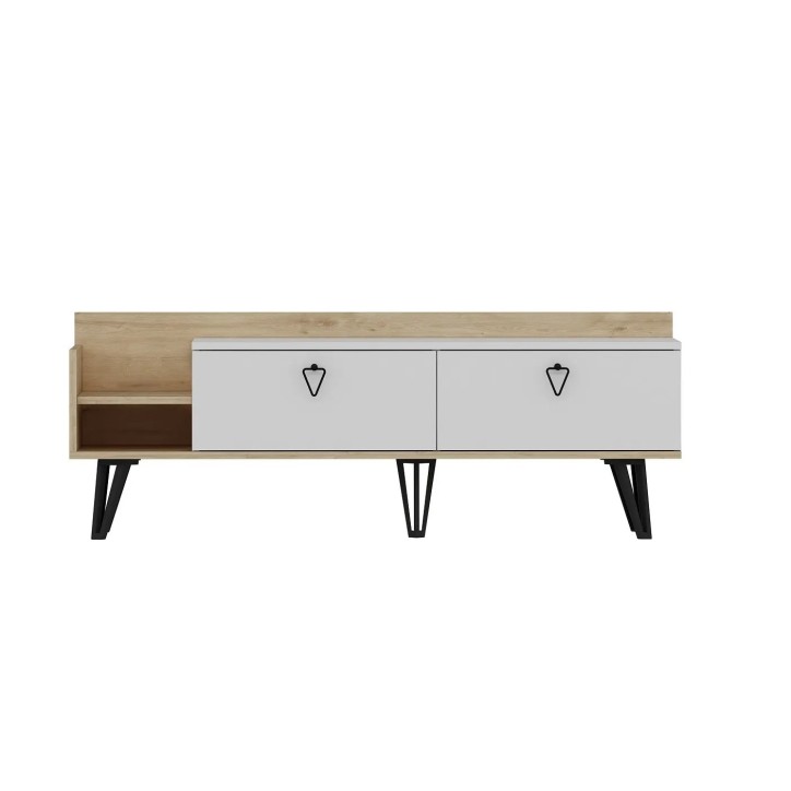 Mueble TV Mia Roble Blanco