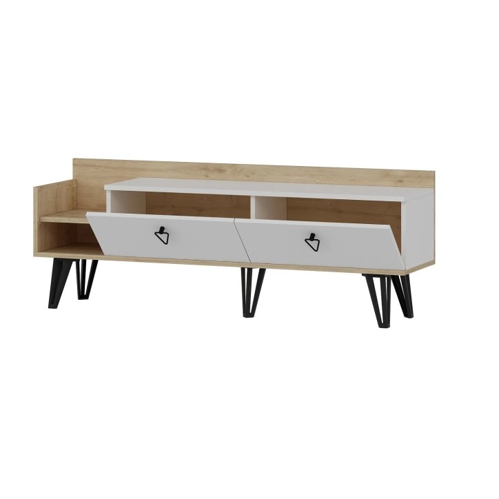 Mueble TV Mia Roble Blanco