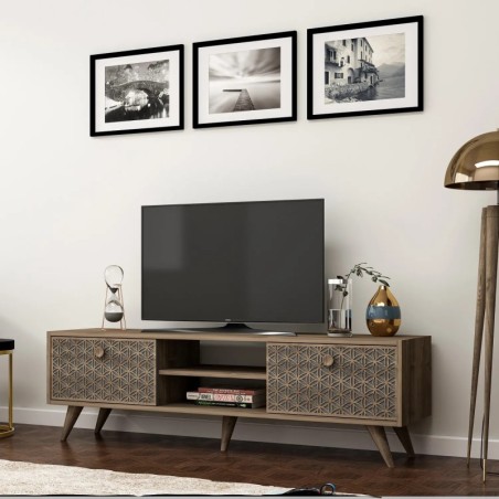 Mueble TV New York Nogal Antracita