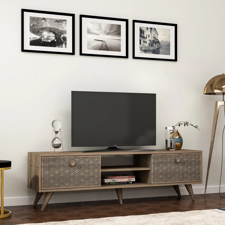 Mueble TV New York Nogal Antracita