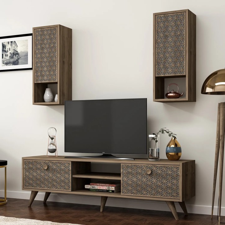 Mueble TV New York Nogal Antracita