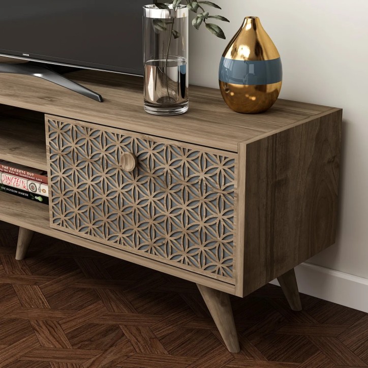 Mueble TV New York Nogal Antracita