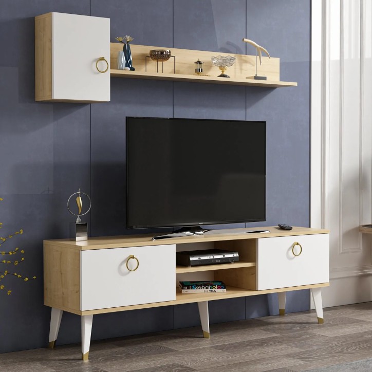 Mueble TV Alfa Zafiro Blanco