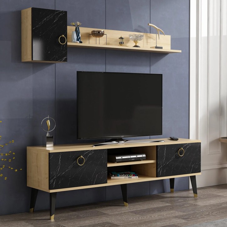 Mueble TV Alfa Zafiro Negro