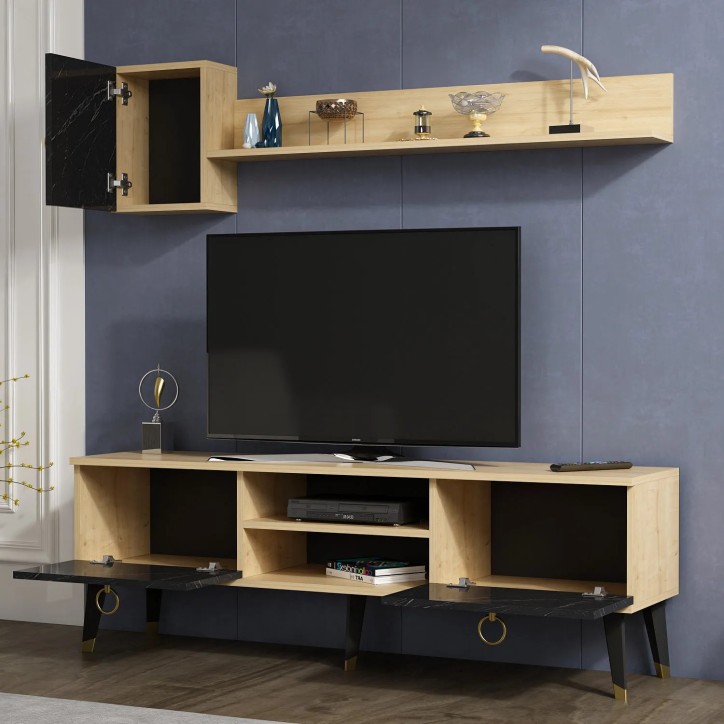 Mueble TV Alfa Zafiro Negro