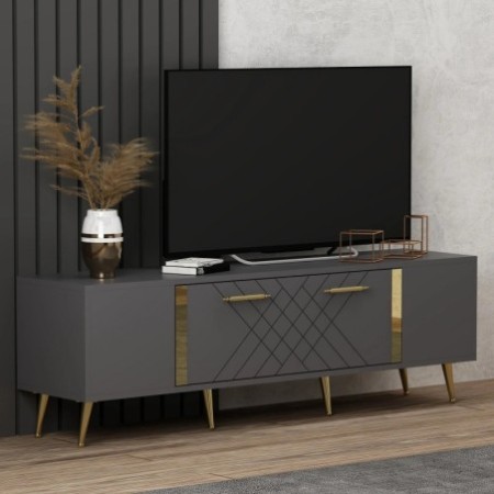 Mueble TV Detas Antracita Oro