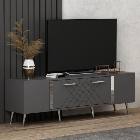 Mueble TV Detas Antracita Plata