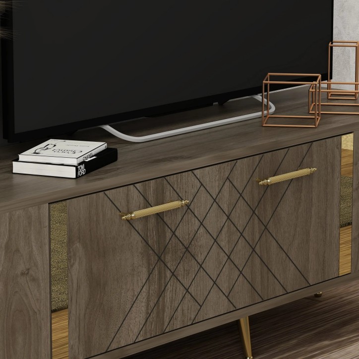 Mueble TV Detas Nogal Oro