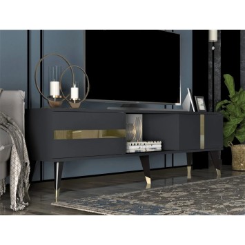 Mueble TV Vania Antracita Oro - 475OLV1151