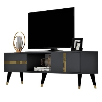 Mueble TV Vania Antracita Oro - 475OLV1151