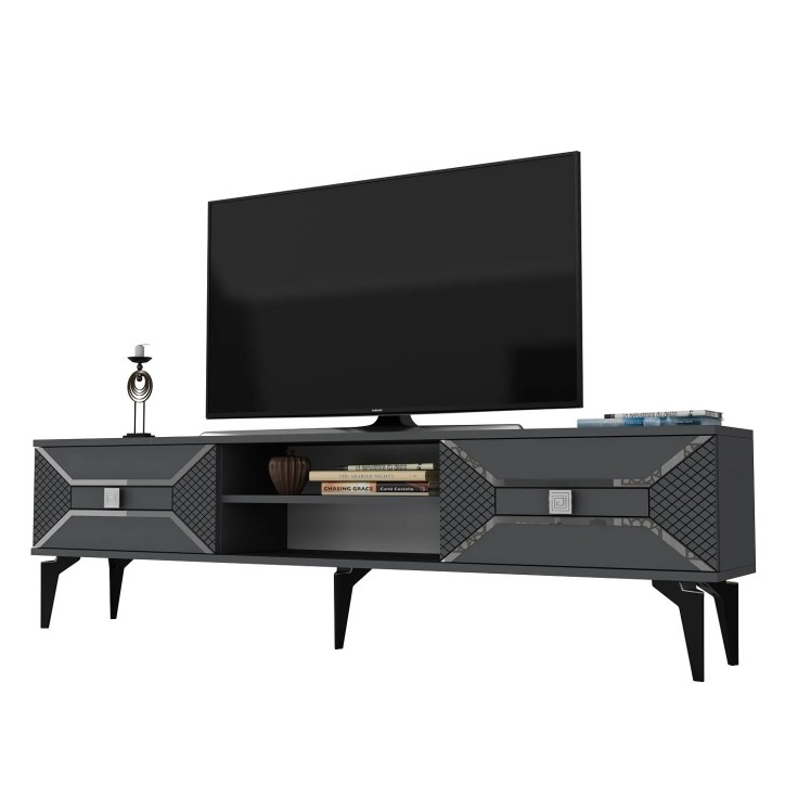 Mueble TV Yumedi Antracita Plata