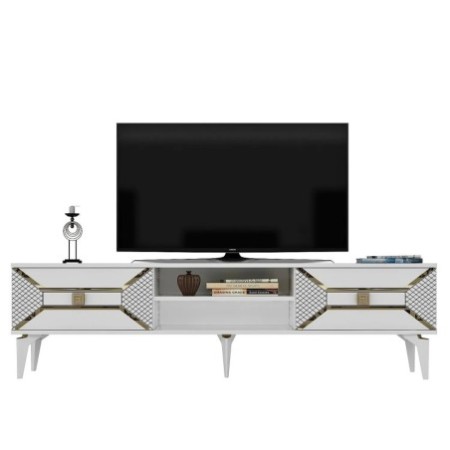 Mueble TV Yumedi Blanco Oro