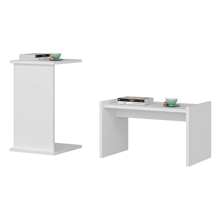 Mesa auxiliar Fall Blanco