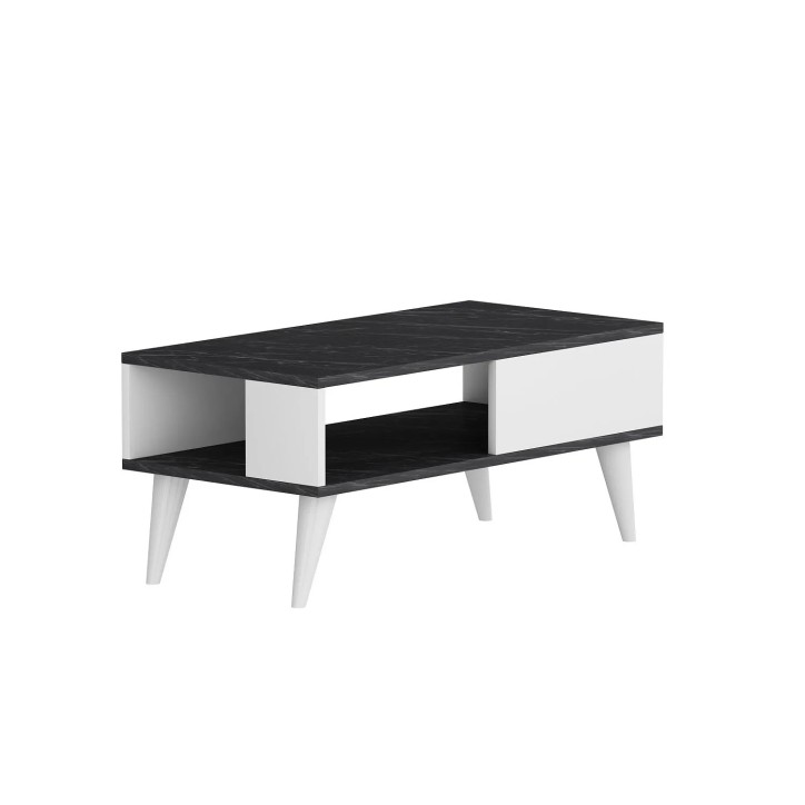 Mesa de centro Seul Negro Blanco