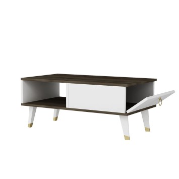 Mesa de centro Delux Nogal Blanco - 475OLV1331