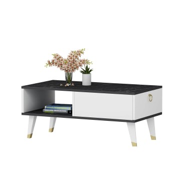 Mesa de centro Delux Negro Blanco - 475OLV1333