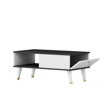 Mesa de centro Delux Negro Blanco - 475OLV1333