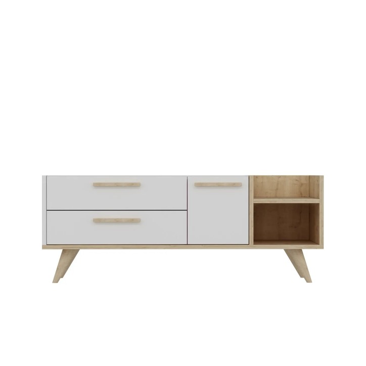 Mueble TV Otto Roble Zafiro Blanco