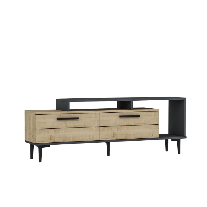 Mueble TV Niva Roble Zafiro Antracita