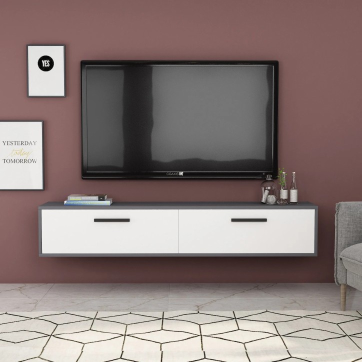 Mueble TV Inel Antracita Blanco