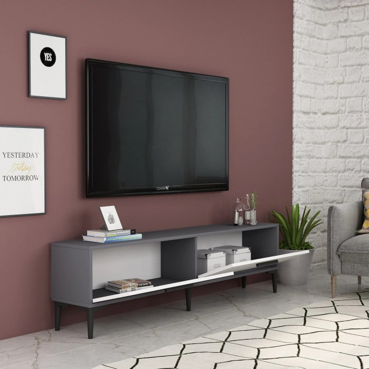 Mueble TV Inel Antracita Blanco