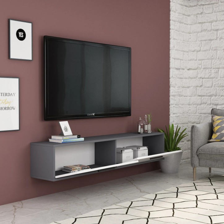 Mueble TV Inel Antracita Blanco