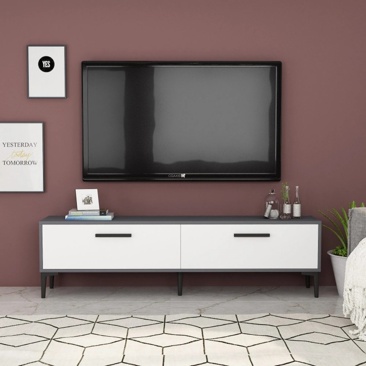 Mueble TV Inel Antracita Blanco