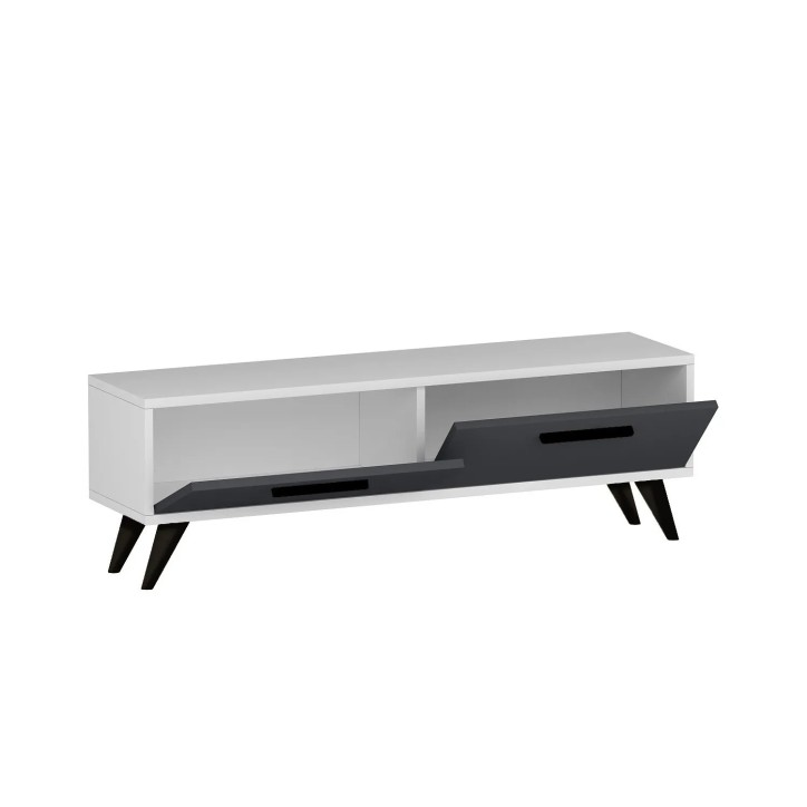 Mueble TV Melisa Blanco Antracita