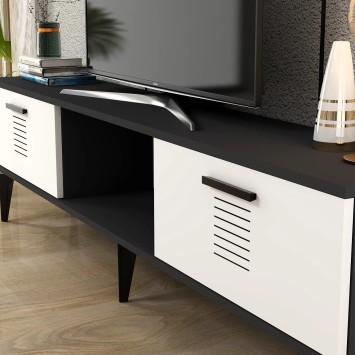 Mueble TV Asimo Antracita Blanco - 475OLV1428