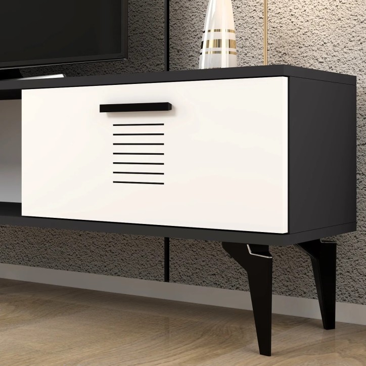 Mueble TV Asimo Antracita Blanco