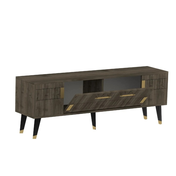 Mueble TV Moda Nogal Oro