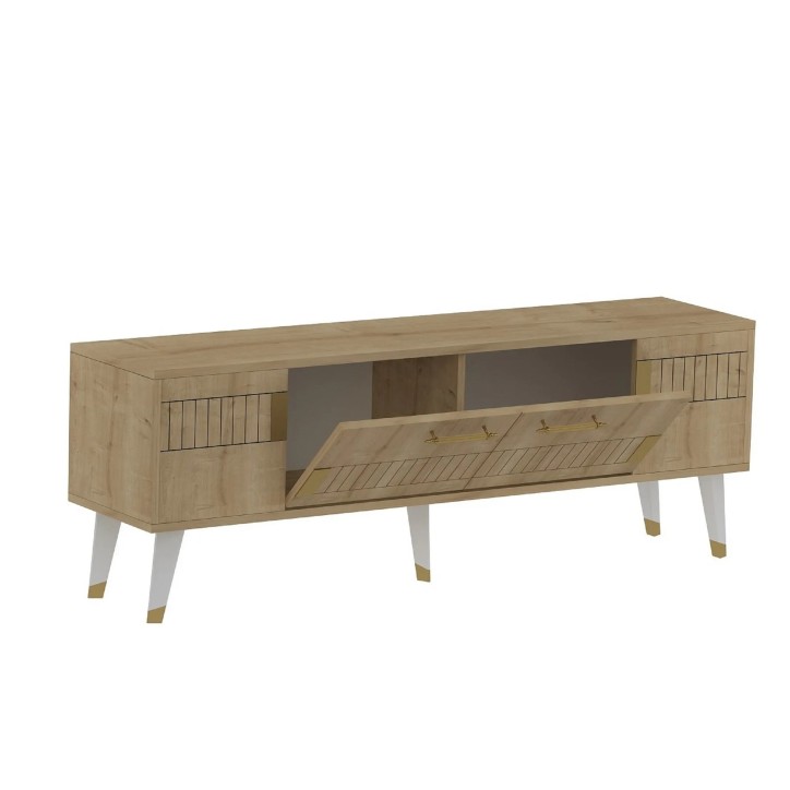 Mueble TV Moda Roble Zafiro Oro