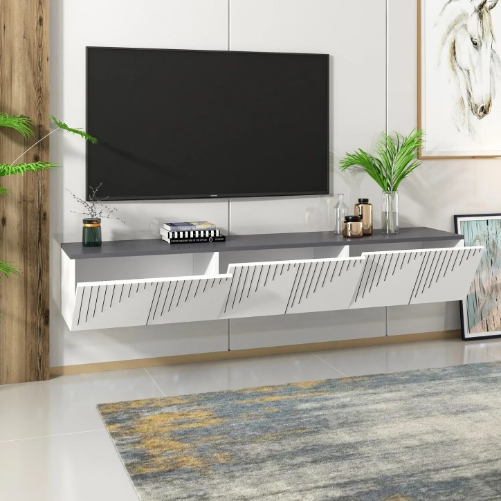 Mueble TV Artemis Blanco Antracita