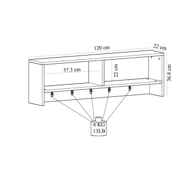 Gancho de pared Sarandon Blanco Zafiro - 475OLV1908