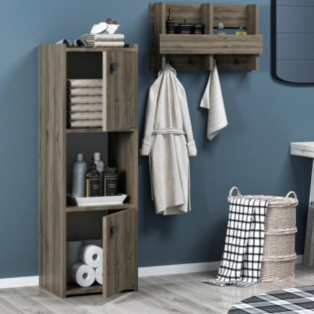 Mueble de baño Teo Nogal