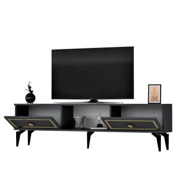 Mueble TV Nil Antracita Oro - 475OLV2637