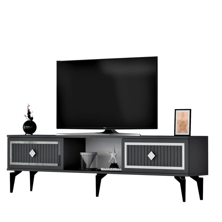 Mueble TV Nil Antracita Plata