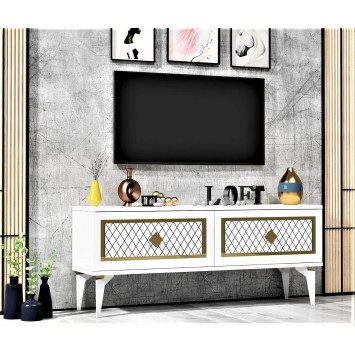 Mueble TV Arel Blanco Oro - 475OLV2647