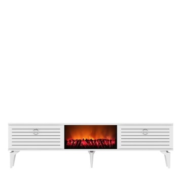 Mueble TV Arona Fireplace Blanco - 475OLV2659