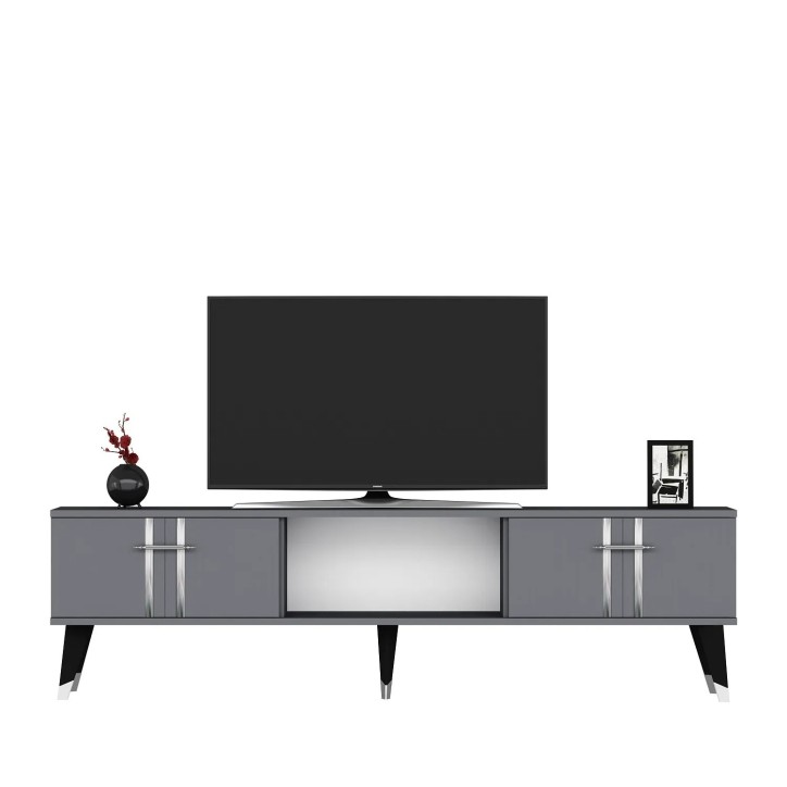 Mueble TV Asel Antracita Plata