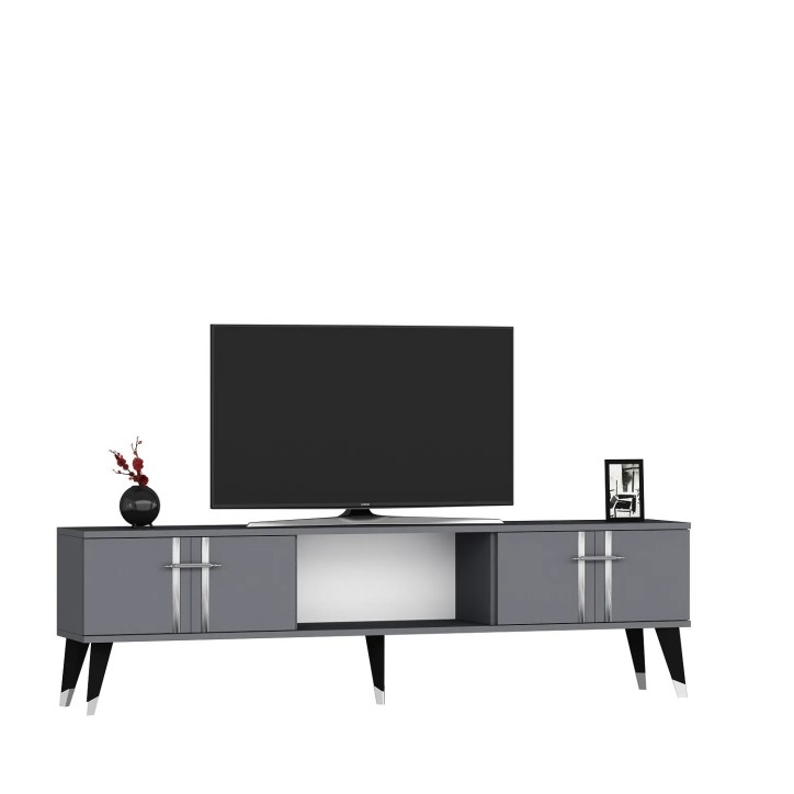 Mueble TV Asel Antracita Plata