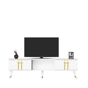 Mueble TV Asel Blanco Oro - 475OLV2698