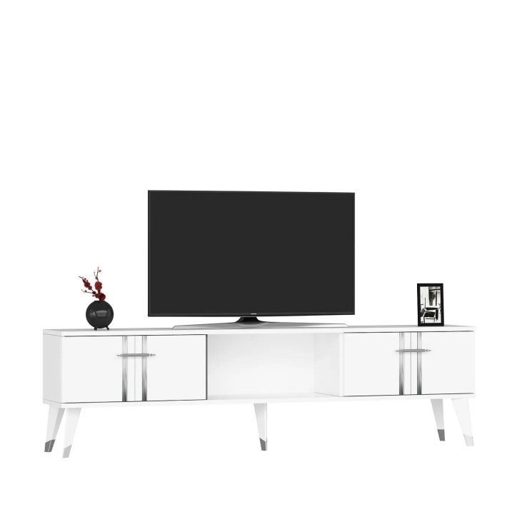 Mueble TV Asel Blanco Plata