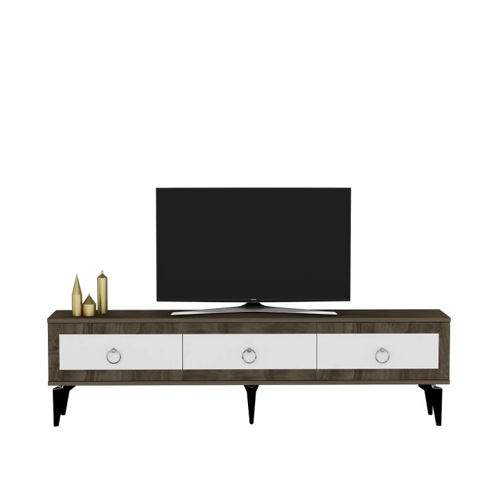 Mueble TV Selen Nogal Blanco