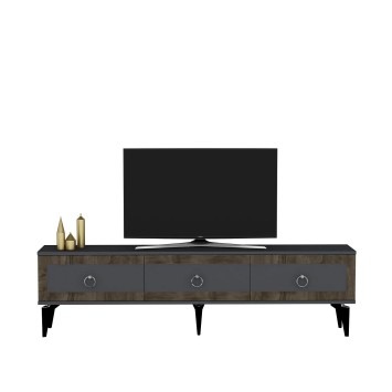 Mueble TV Selen Antracita Nogal - 475OLV2703