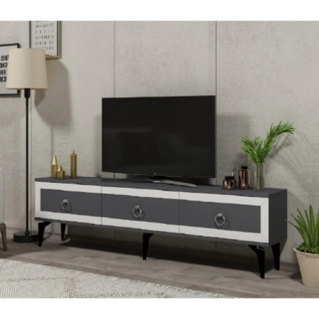 Mueble TV Selen Antracita Blanco