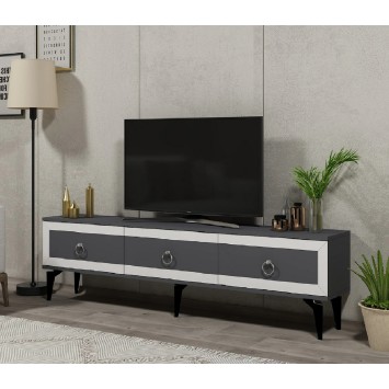 Mueble TV Selen Antracita Blanco - 475OLV2704