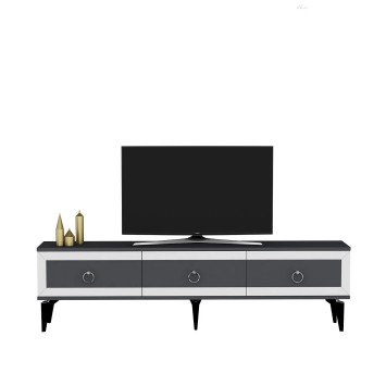 Mueble TV Selen Antracita Blanco - 475OLV2704