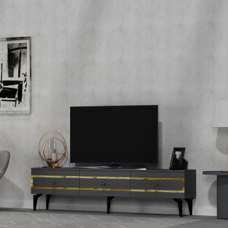 Mueble TV Ipek Antracita Oro